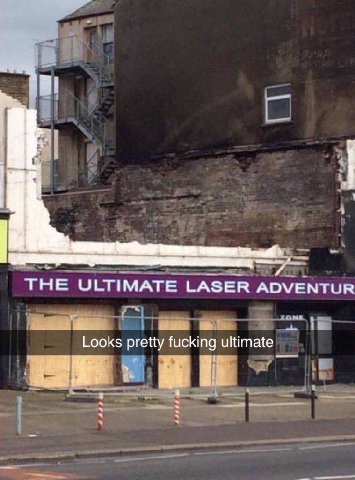THE ULTIMATE LASER ADVENTUR Looks pretty fucking ultimate a у