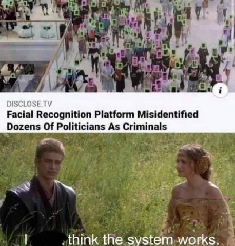 DISCLOSE.TV Facial Recognition Platform Misidentified Dozens Of Politicians As Criminals _think the system works.
