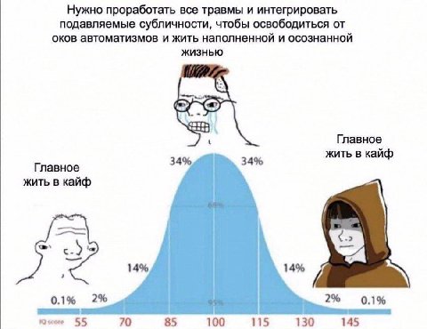Нужно проработать все травмы и интегрировать подавляемые субличности, чтобы освободиться от оков автоматизмов и жить наполненной и осознанной ЖИЗНЬЮ uae Главное 34% 34% жить в кайф Главное жить в кайф