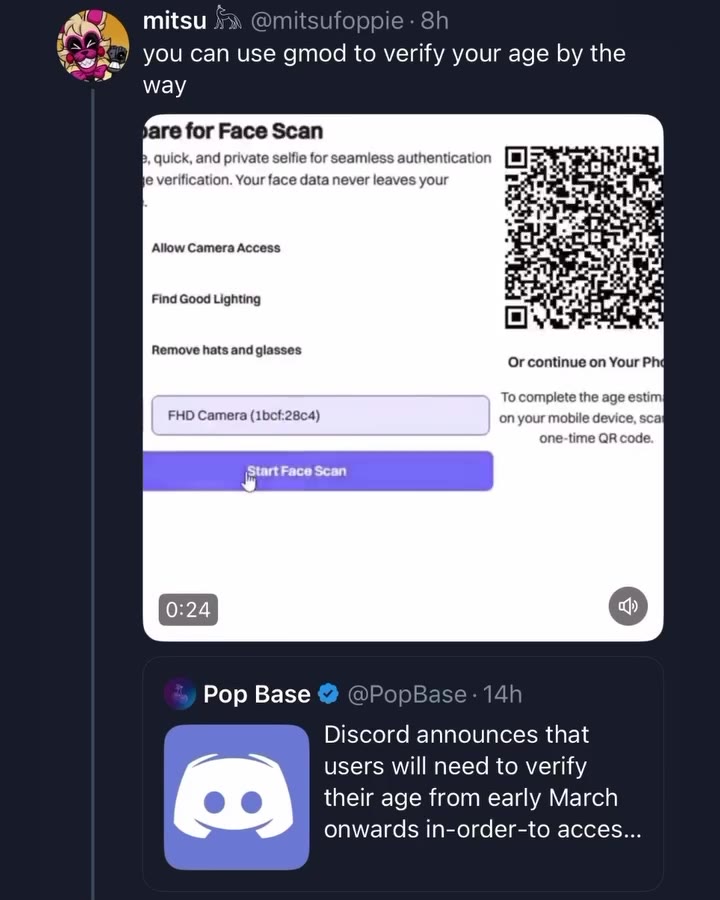 ЗА mitsu > @mitsufoppie- 8h quick, and private selfie for seamless authentication [i] > et rag evertication,Yourfecedataneverleavesyour = ОЙ их tow Camere Access | в. Remove hats and glasses То comple