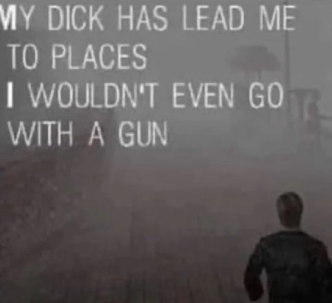 MY DICK НАЗ LEAD ТО PLACES WOULDN'T EVEN A GUN