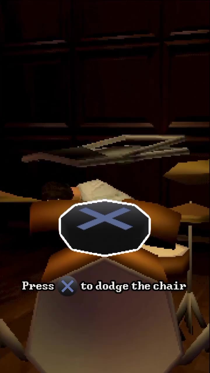 Press Х to dodge the chair