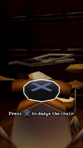 Press Х to dodge the chair