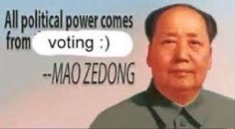 All political power comes voting