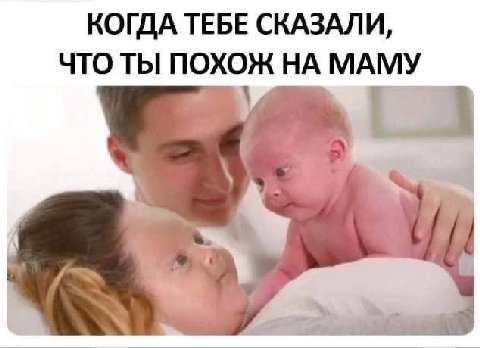КОГДА ТЕБЕ СКАЗАЛИ, ЧТО ТЫ ПОХОЖ НА МАМУ