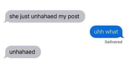 she just unhahaed post Delivered unhahaed