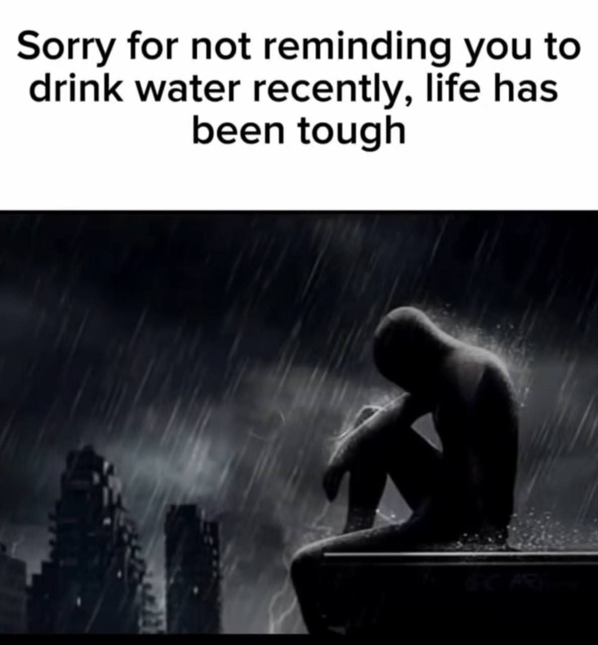 Sorry for not reminding you to drink water recently, life has been tough a
