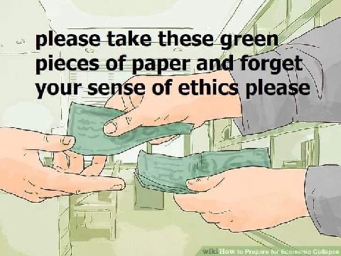 а these pieces of paper a for your sense of ethics please wiki