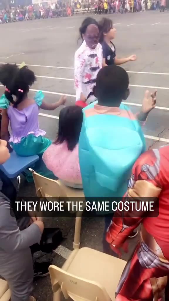 THEY WORE THE SAME COSTUME