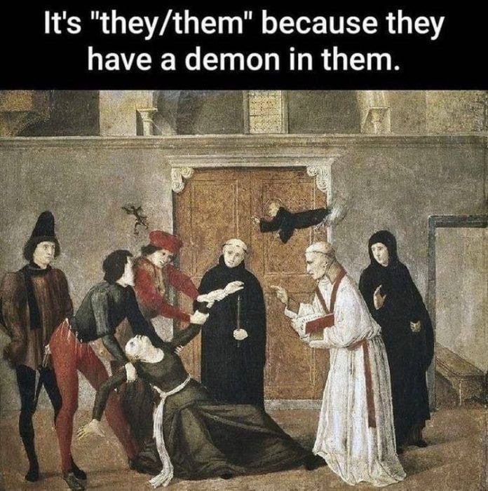 It's "they/them" because they have a demon in them. a 25 и 4*
