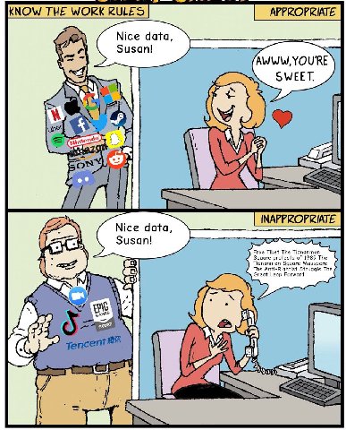 KNOW THE WORK RULES Nice data, Susan! AWWW, YOU'RE Susan! чае Thi Jencent 8