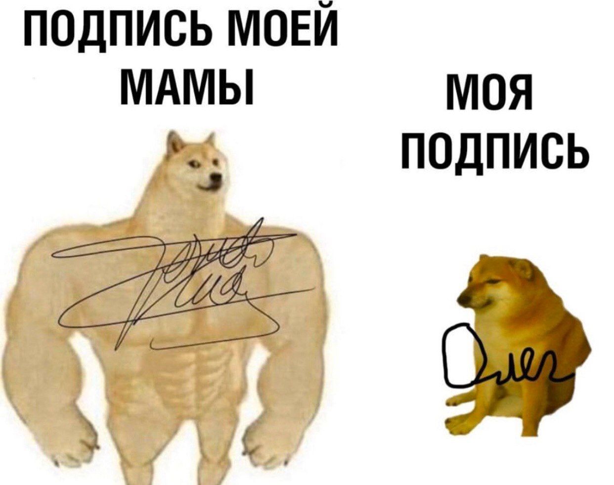 ПОДПИСЬ МОЕЙ МАМЫ МОЯ ПОДПИСЬ