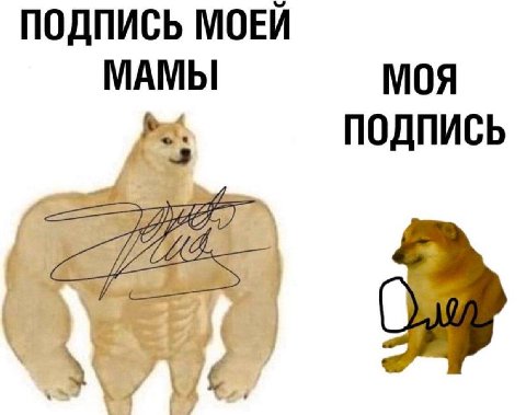 ПОДПИСЬ МОЕЙ МАМЫ МОЯ ПОДПИСЬ