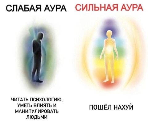 СЛАБАЯ АУРА СИЛЬНАЯ АУРА A ЧИТАТЬ ПСИХОЛОГИЮ. МАНИПУЛИРОВАТЬ УМЕТЬ ВЛИЯТЬ И ПОШЁЛ НАХУЙ ЛЮДЬМИ