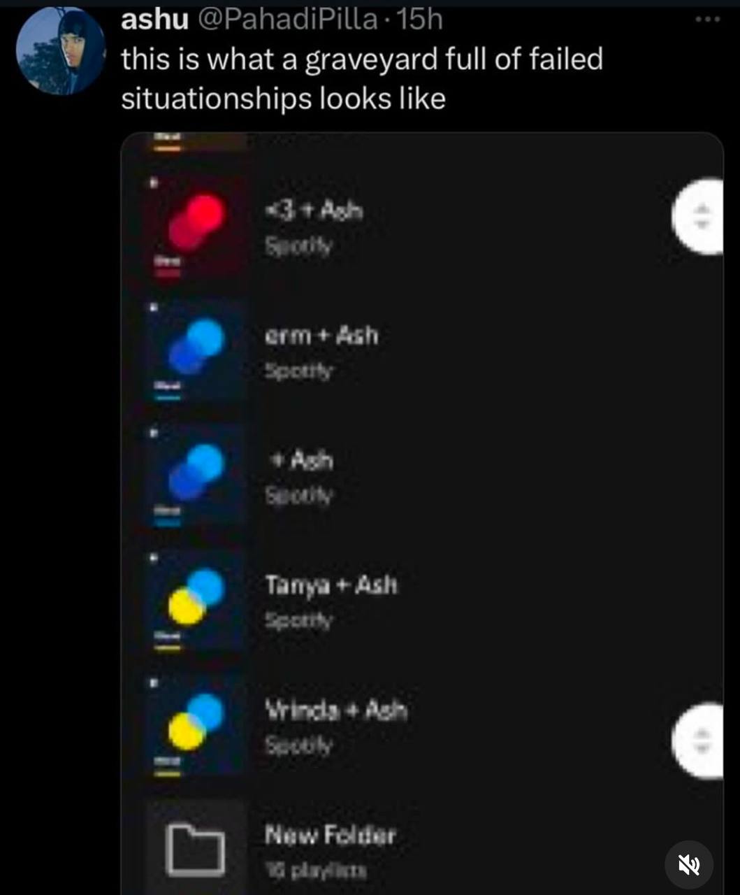 ashu is what a graveyard full of failed situationships looks like