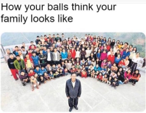 How your balls think your family looks like afr ann