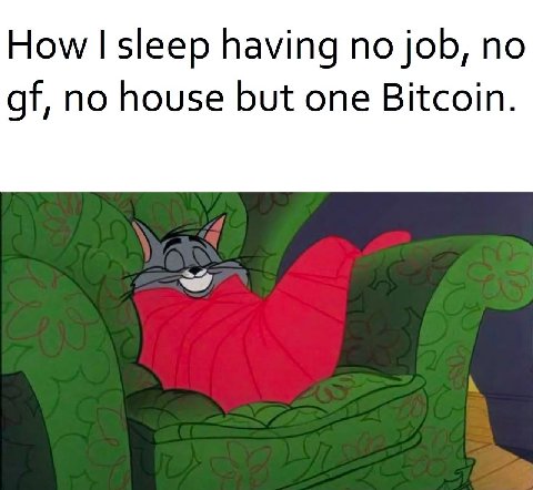 How sleep having по job, по no house but one Bitcoin.