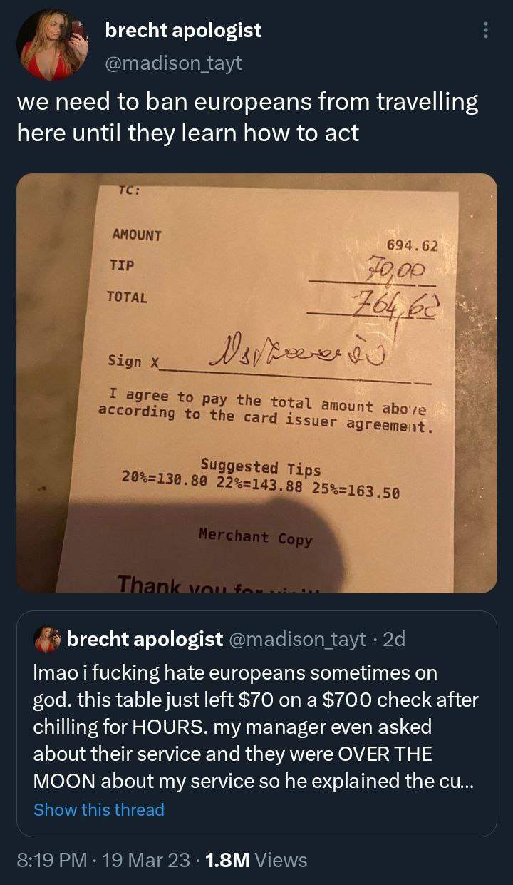 Let's assume they were there for 3.5 hours. You still made $20/hr from just that one table