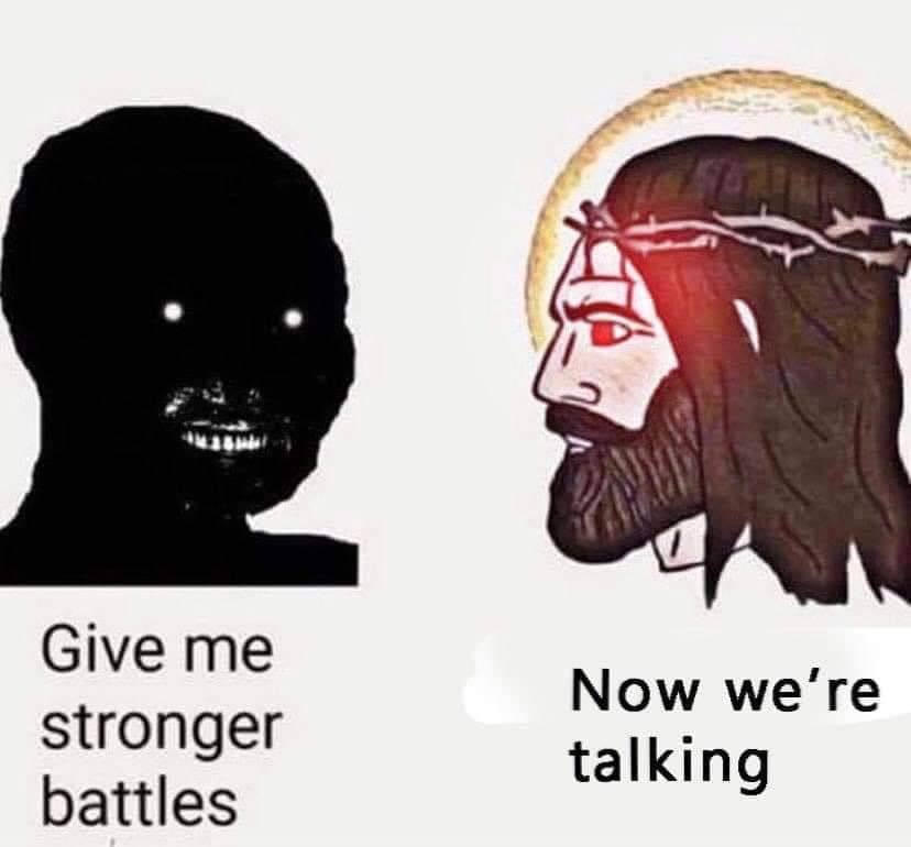 Give Now stronger talking. battles