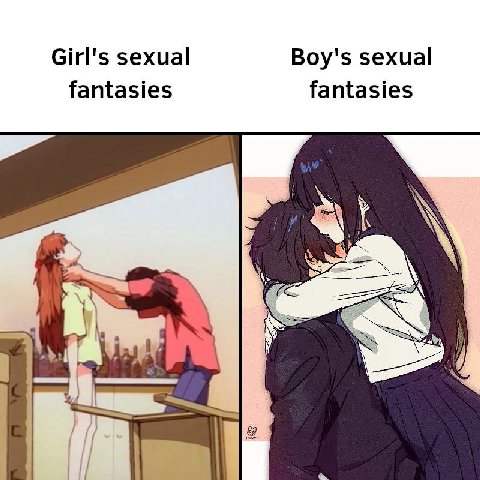 Girl's sexual Boy's sexual fantasies fantasies