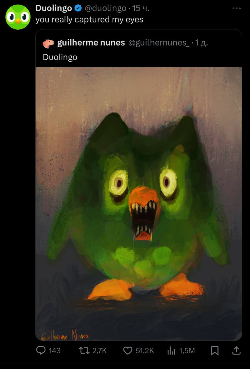 Duolingo 0.0 you really captured my eyes guilherme nunes Duolingo