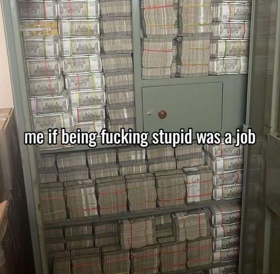 me if being-fucking stupid was.a job