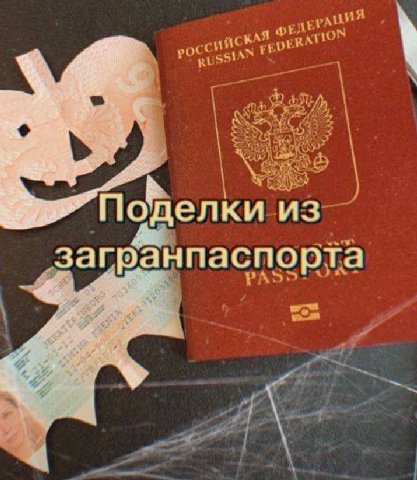 И Поделки 3 загранпаспорта