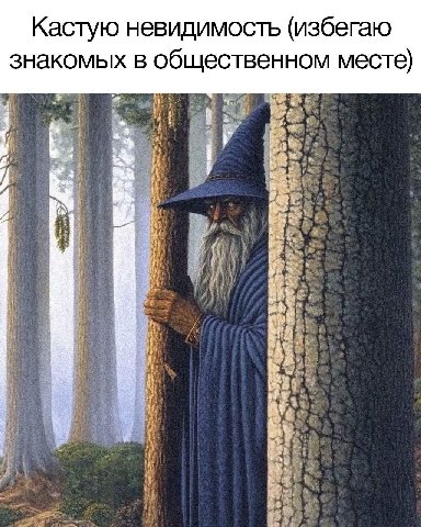 Кастую невидимость (избегаю знакомых в общественном месте)