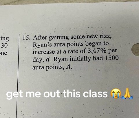 ing After gaining ome 7 a 30 Ryan’s aura points began 3 increase at arate of 3.47% day, nitially had aura points, this class