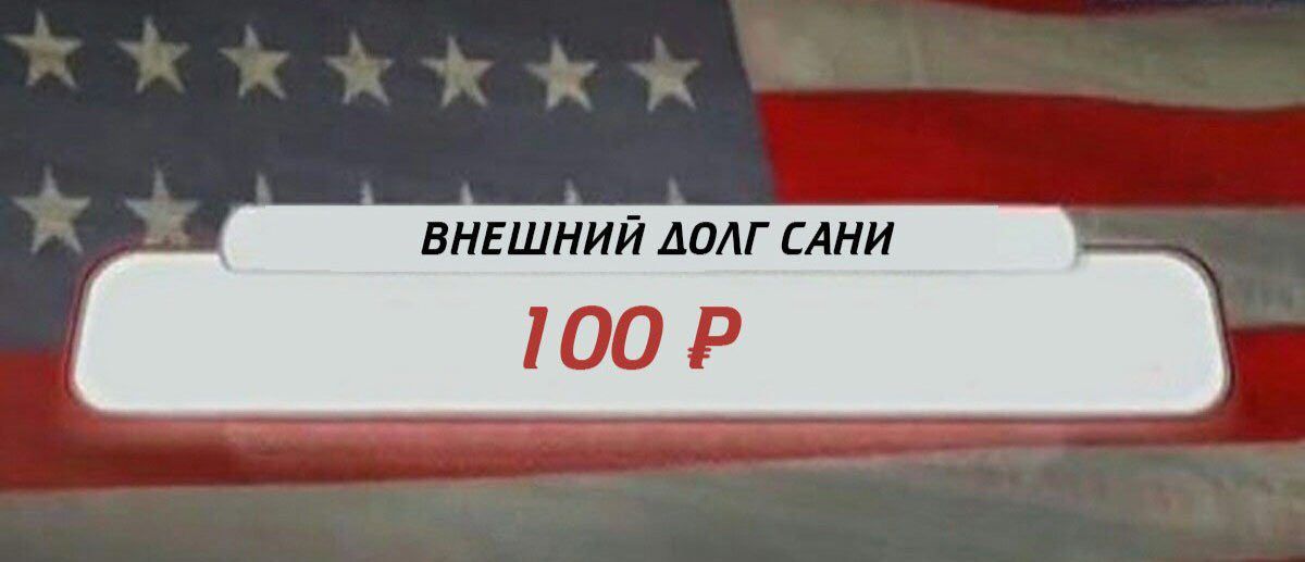ВНЕШНИЙ ДОЛГ САНИ 100