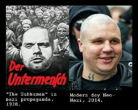 "The Subhuman" in day Neo- nazi propaganda, Nazi, 2014. 1938.
