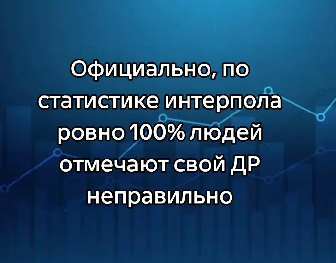 Официально, по статистике интерпола ровно 100% людей отмечают свой неправильно