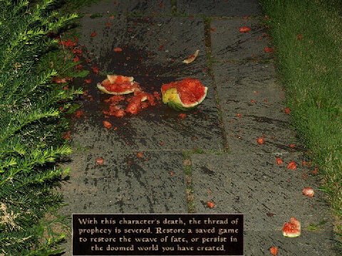 Я 2 я 5 i 2 1+ at я With this character's death, the thread of prophecy is severed. Restore a saved game to restore the weave of fatc, or persist in the doomed world you have created,