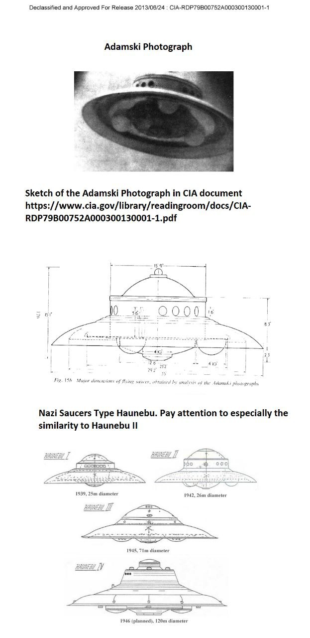Declassified and Approved For Release 2013/06/24 CIA-RDP79B00752A000300130001-1 Adamski Photograph Sketch of the Adamski Photograph in CIA document https://www.cia.gov/library/readingroom/docs/CIA- RD