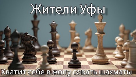 Жители Уфы Хватит себе в жопусовать шахматы
