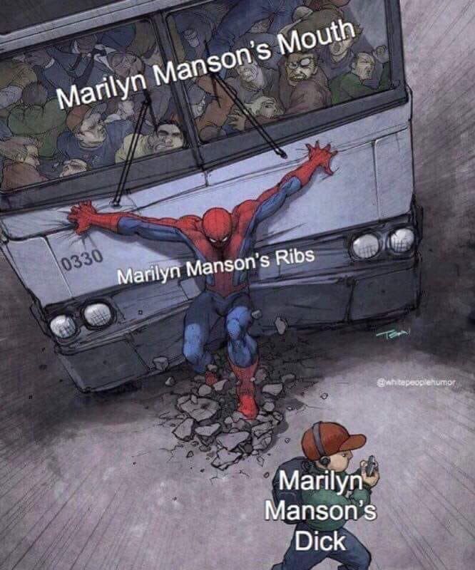 mans? Marily a Manson's Ribs Marilyn Manson's Dick