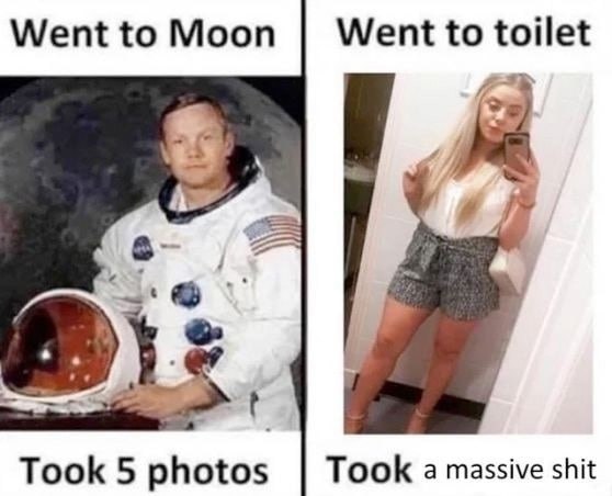 Went to Moon Went to On Took 5 Took а massive shit