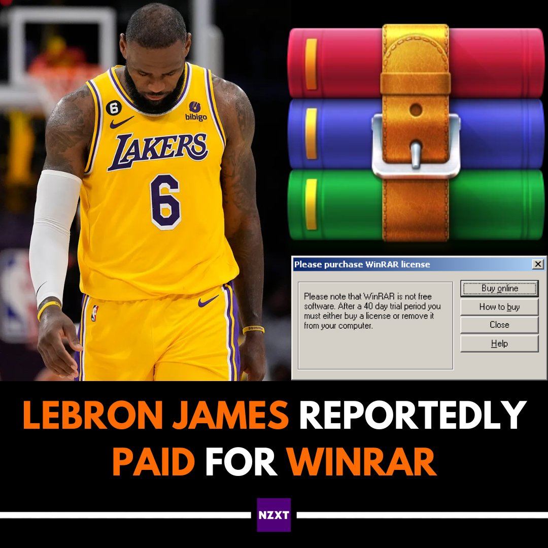 purchase Нер Я LEBRON JAMES REPORTEDLY PAID FOR WINRAR NZXT
