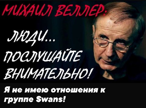 Я не имею отношения к группе Swans!