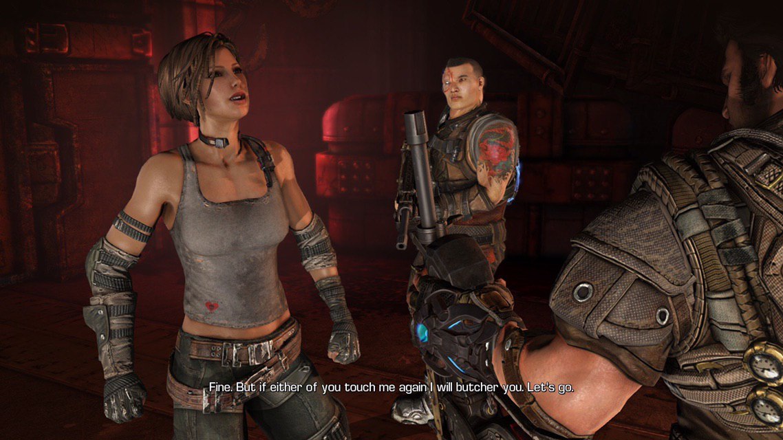 Fine. But if either of you touch me again will butcher you. Let's