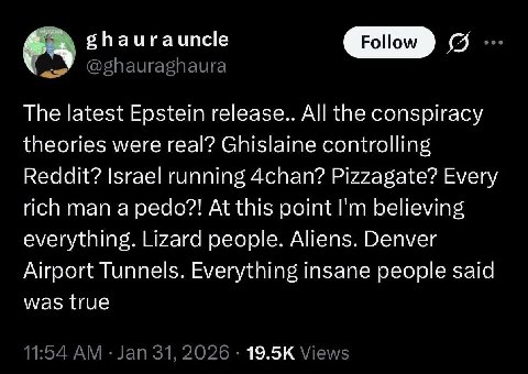 now the only schizos left are people not trusting us