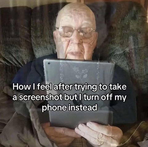 How feel after trying to take а зсгеепзпо but! turn off my onejinstead