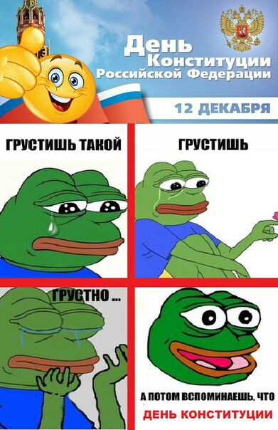 12 ДЕКАБРЯ ГРУСТИШЬ ТАКОЙ 2 4 4) a А ПОТОМ ВСПОМИНАЕШЬ. ЧТО ДЕНЬ КОНСТИТУЦИИ