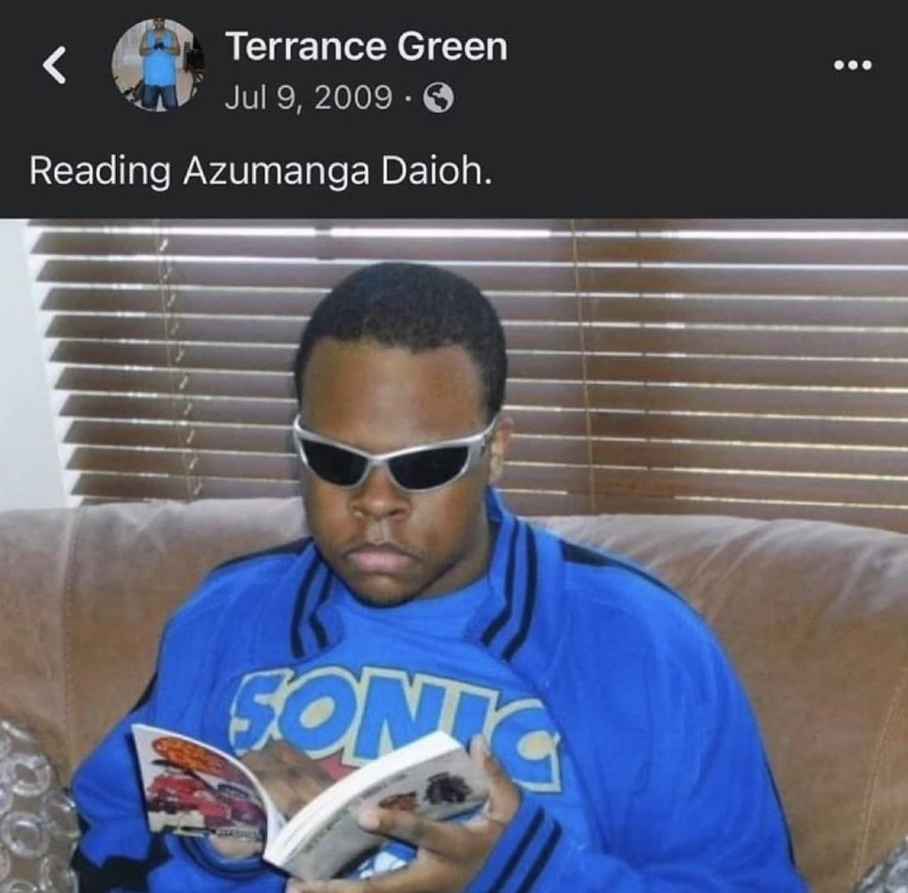 Теггапсе Сгееп Reading Azumanga Daioh.