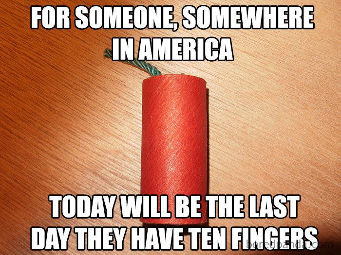 FOR SOMEONE, SOMEWHERE IN AME RICA a а 4 TODAY WILL BE THE LAST DAY THEY HAVE TEN FINGER