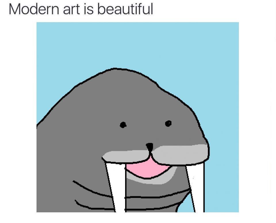 Modern art is beautiful