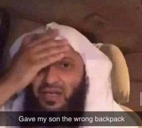 Gave my son the wrong backpack