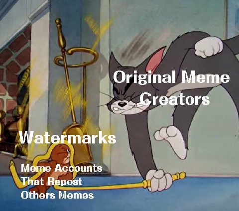Original Meme Watefmarks Мете Accounts That Repost Others Memes