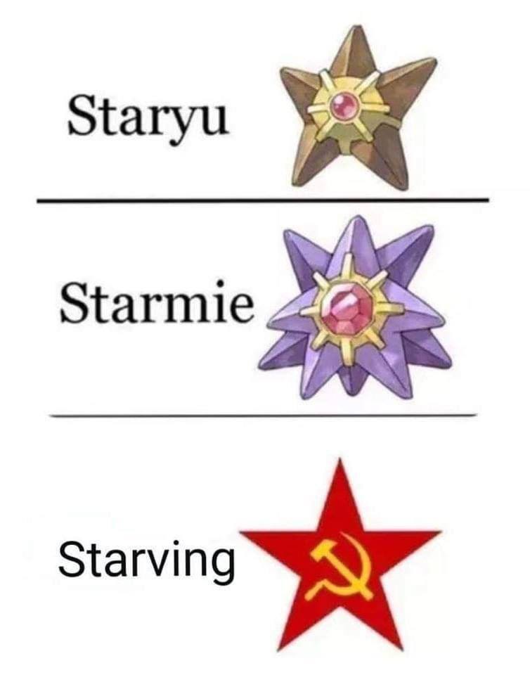 Staryu Starmie Starving