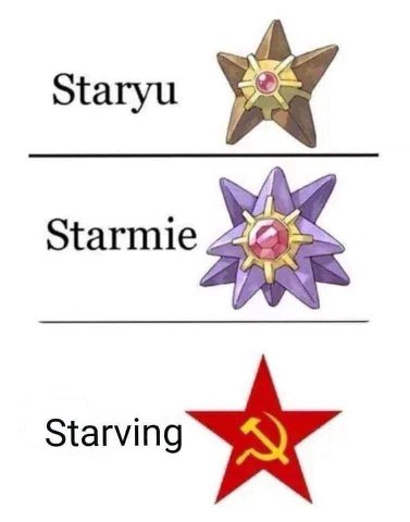 Staryu Starmie Starving